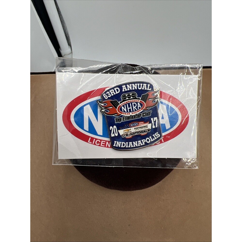 2017 63rd Annual NHRA Top Eliminator Club Drag Racing Nationals Indianapolis Pin